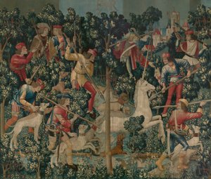 De Eenhoorn wordt Aangevallen, c.1500 door Netherlandish School